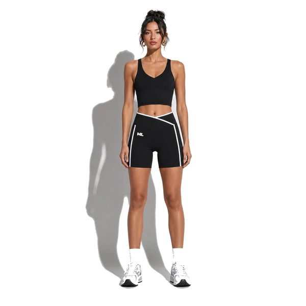 Tank + Biker set — black front on-model 2048