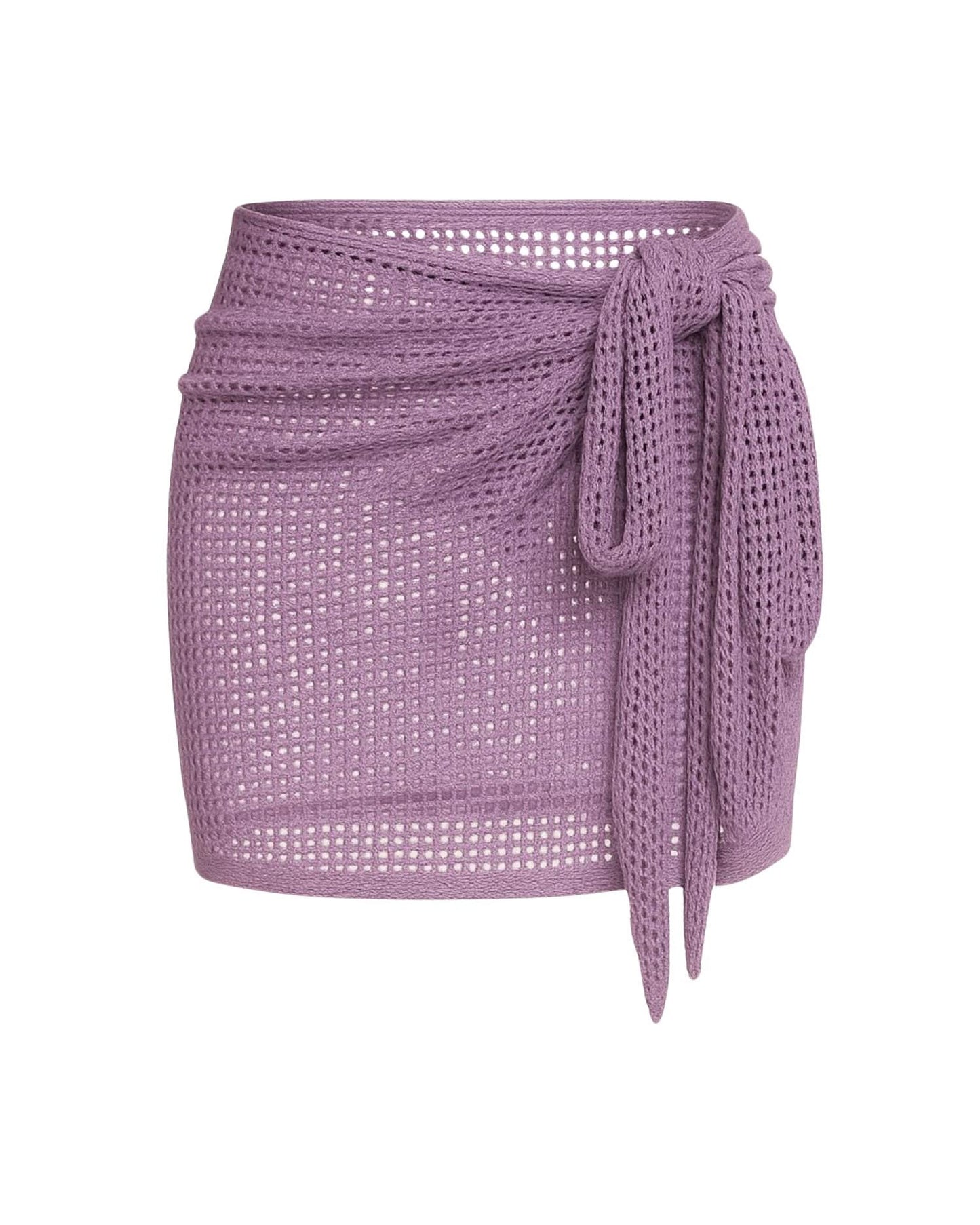 Beach Chic Hollow Knit Skirt