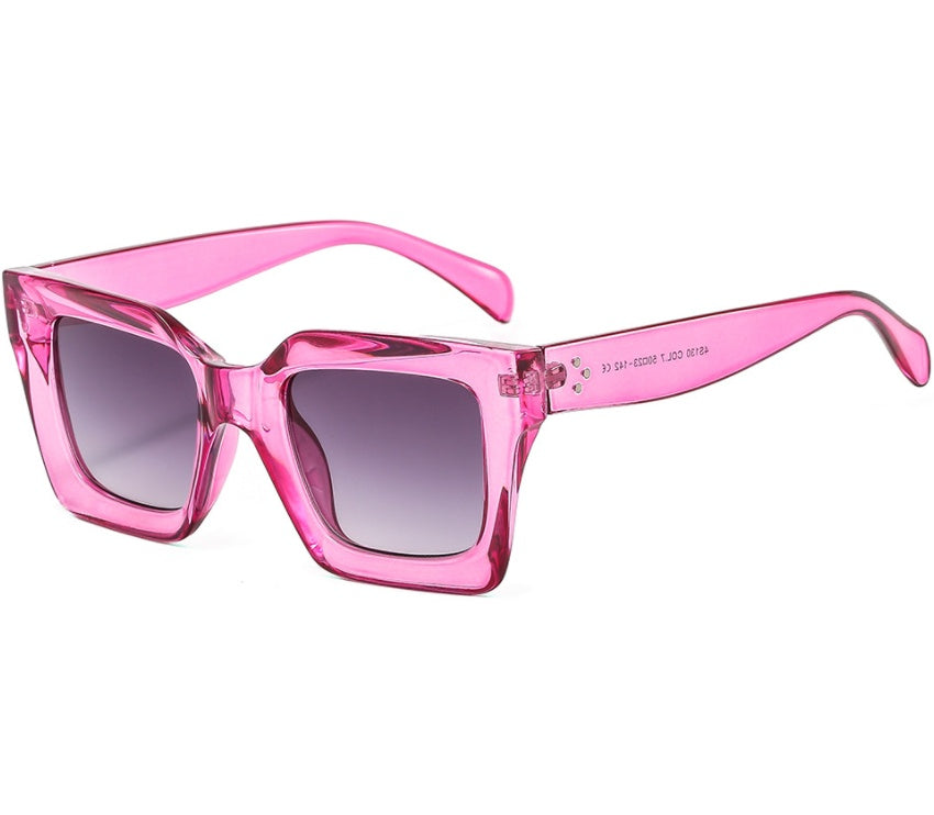 Vintage Black Square Sunglasses