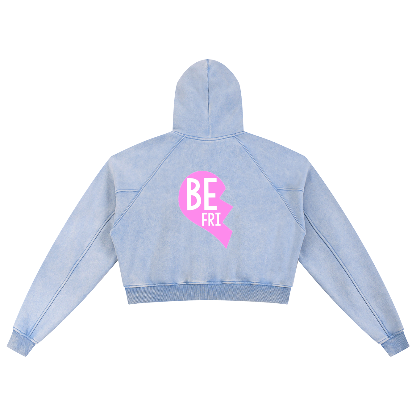 Snow Washed Cropped Hoodie - Trendy & Soft | Mabel Love Co. - model wearing active hoodie
