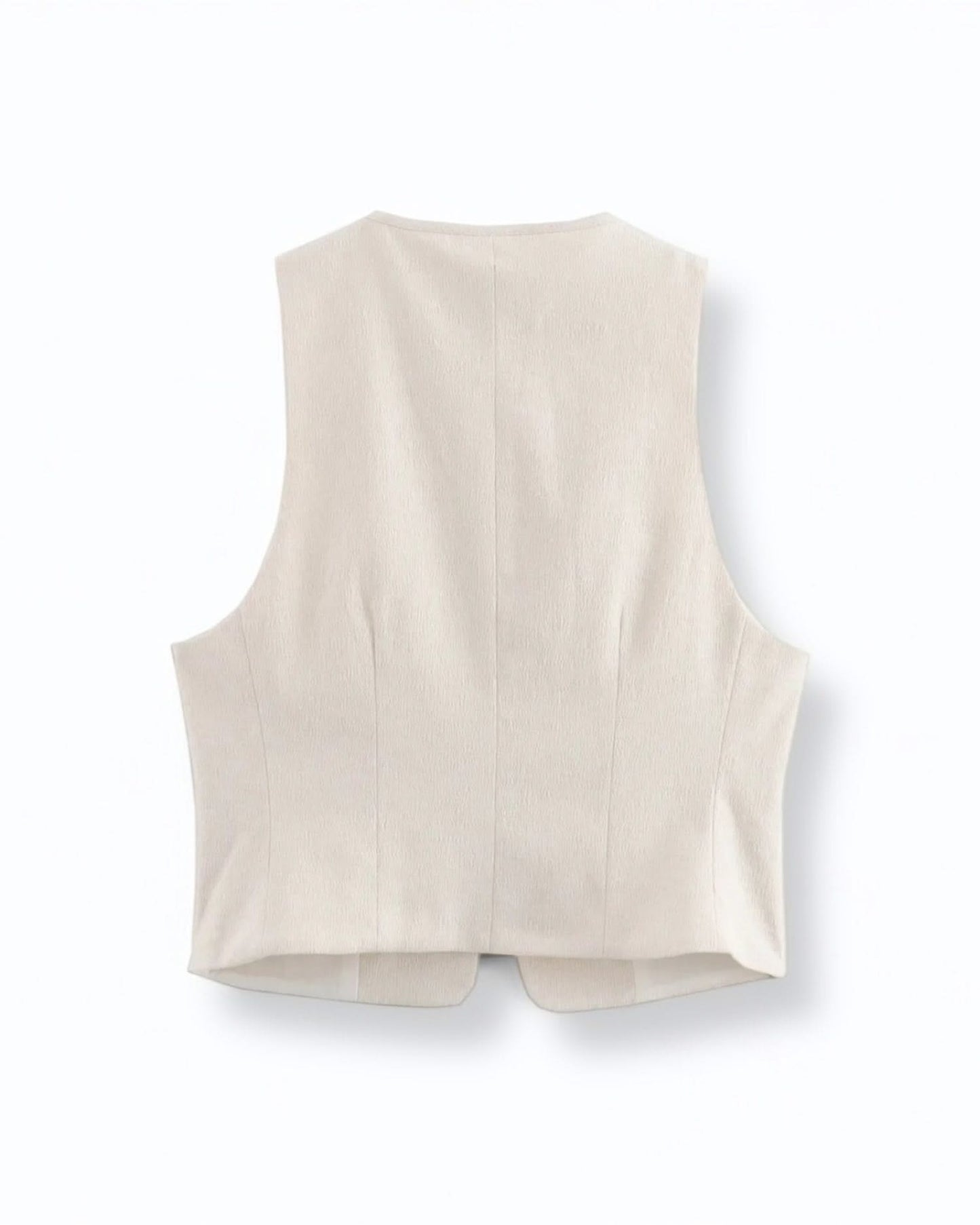 Beige Belted Vest - Stylish Summer Essential
