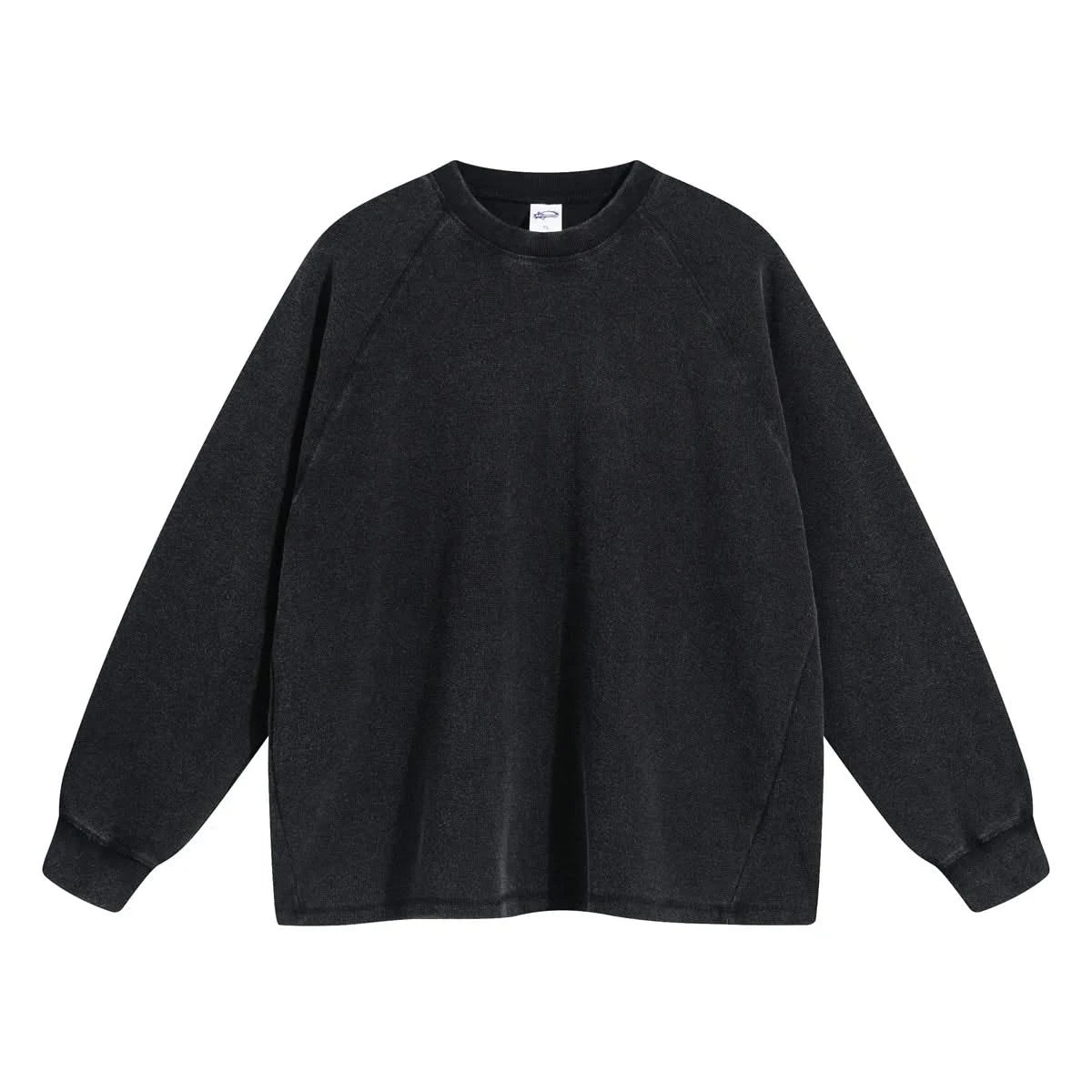 Black Pullover Crew Neck Jacket