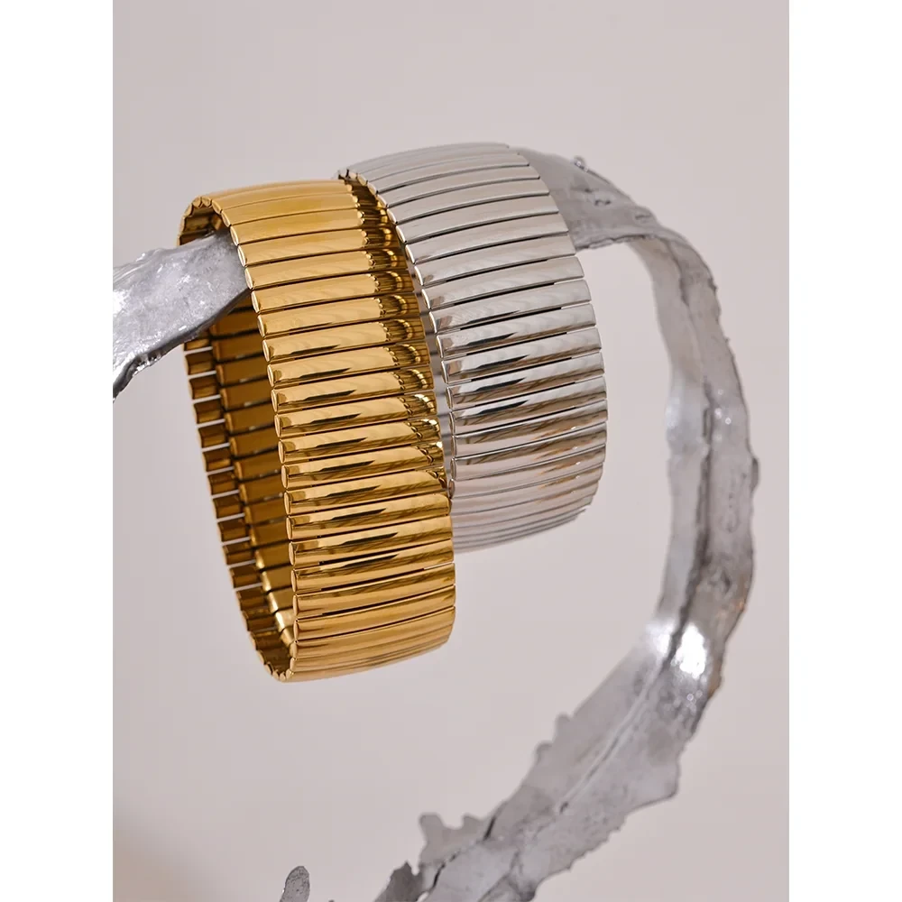 Close-up image of Wide Expanding Bracelets