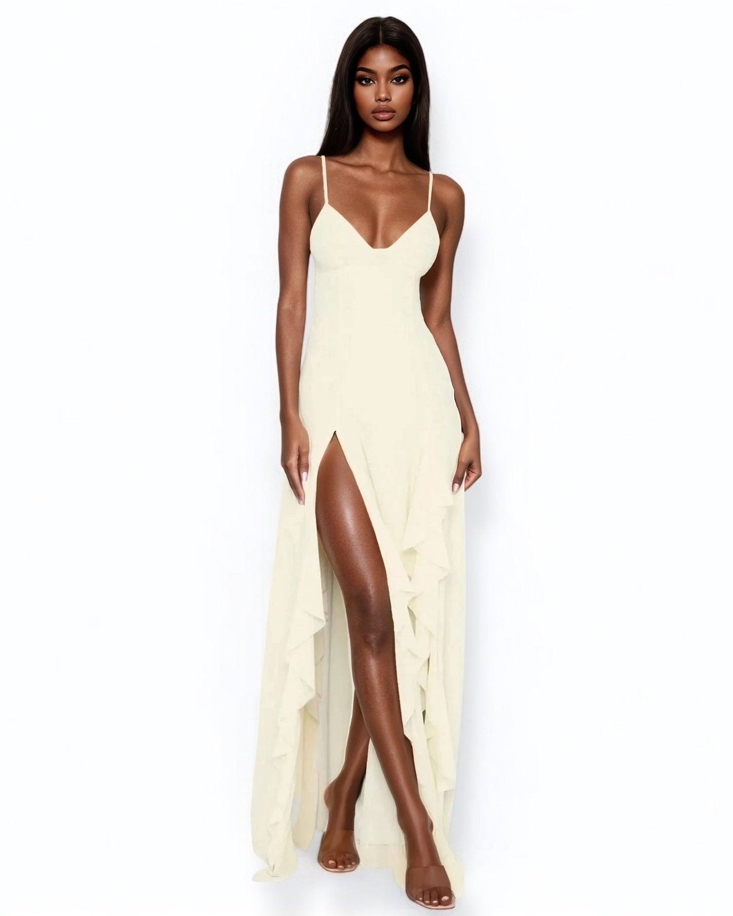 Elegant Backless Maxi Dress - Summer Chic