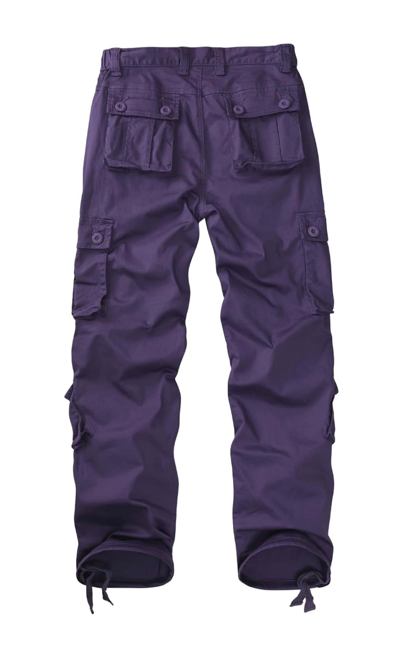 Purple Cargo Baggy Pants