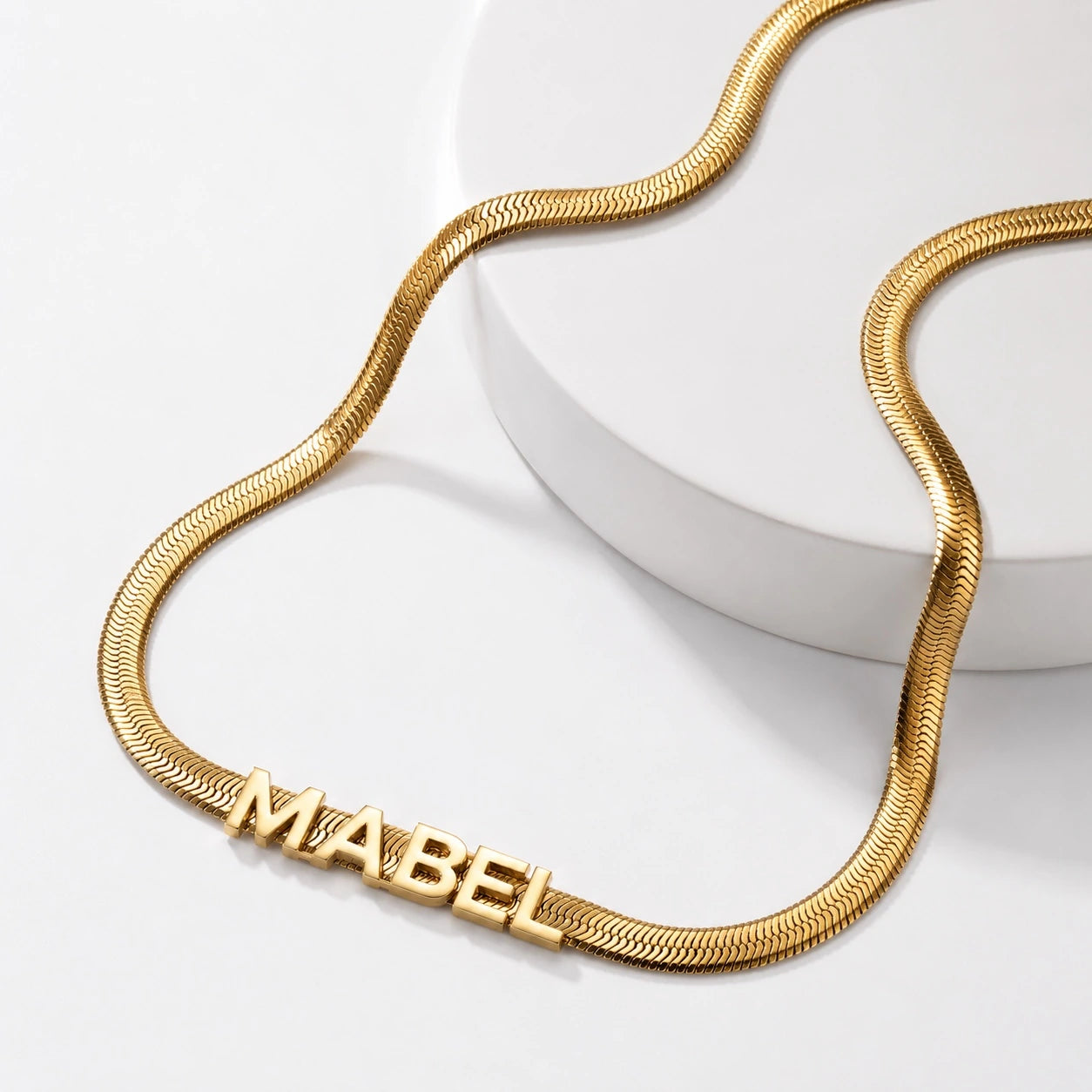 Personalized Name Snake Chain