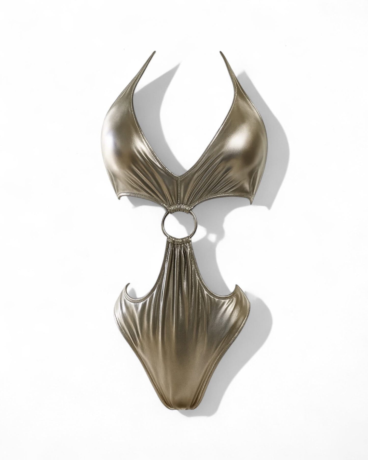 Metallic Silver - O Ring Swimsuit