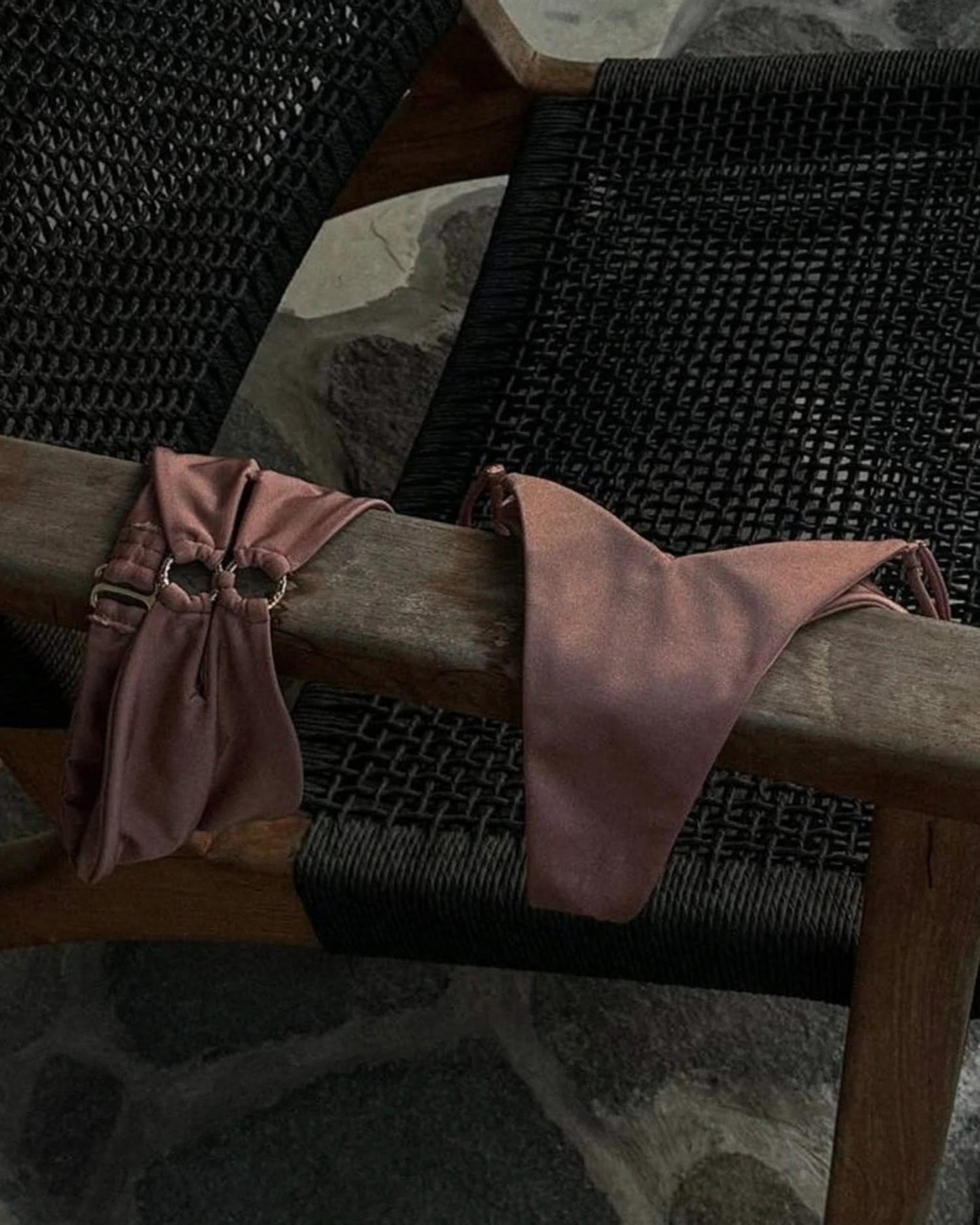 Mauve Bandeau Bikini Set - Sexy Swimwear