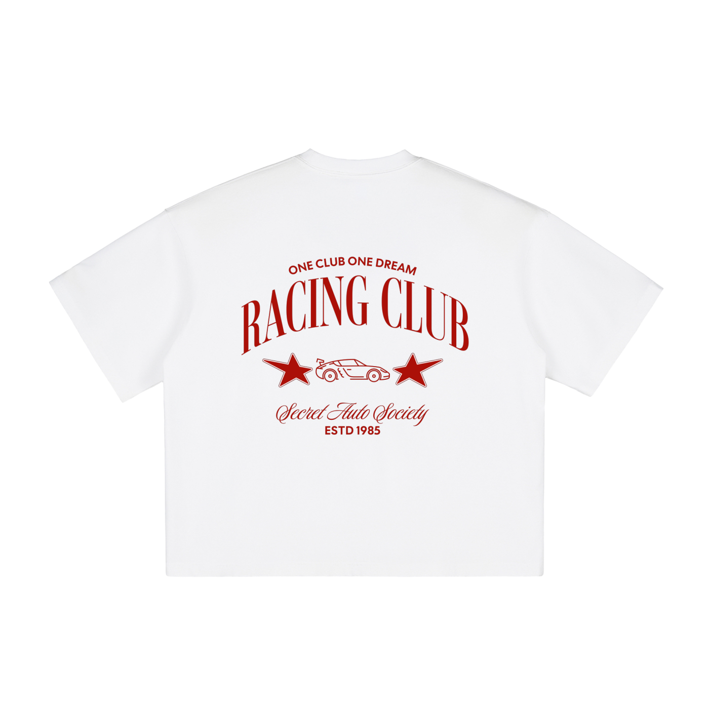 Racing Club Vintage Washed Boxy Tee - Casual Cool Style