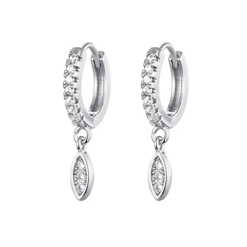 Silver Water Drop Earrings