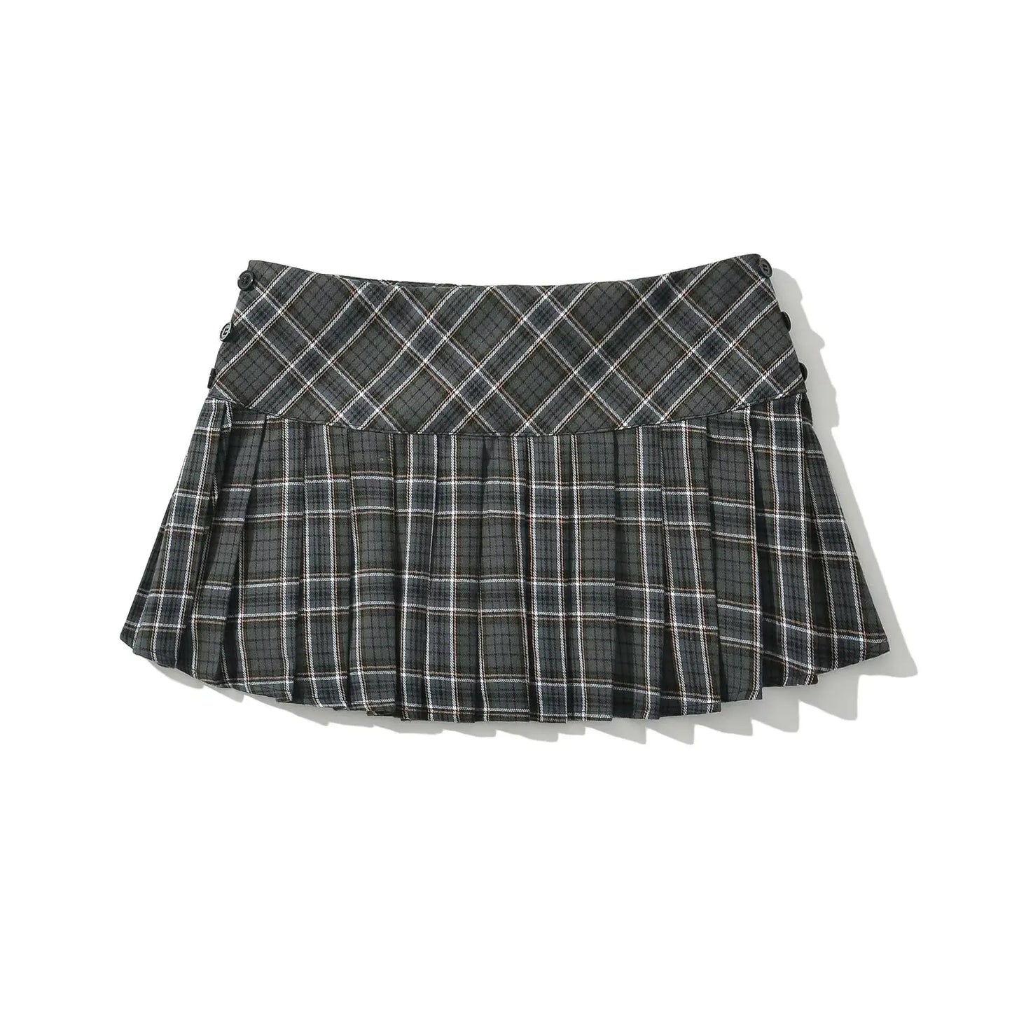 Preppy Pleated Plaid Mini Skirt – Vintage Style