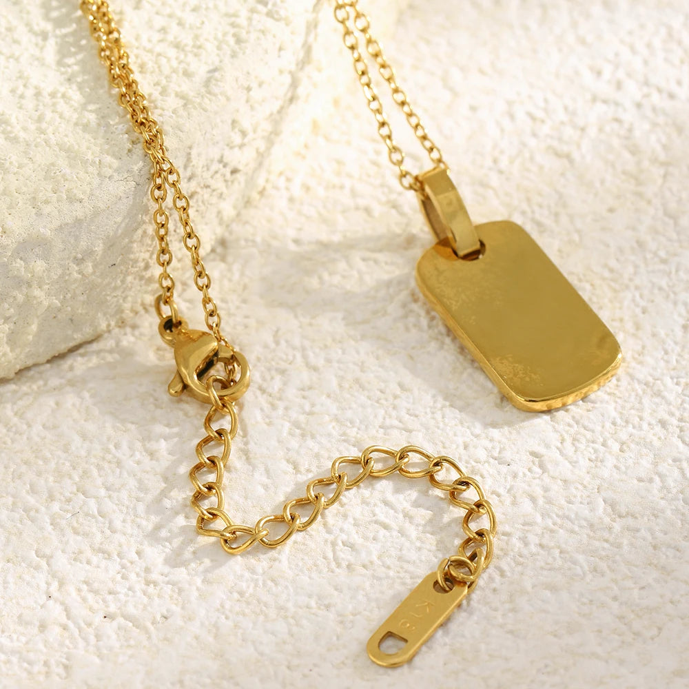 Mia Gold Zircon 11:11 Pendant Necklace