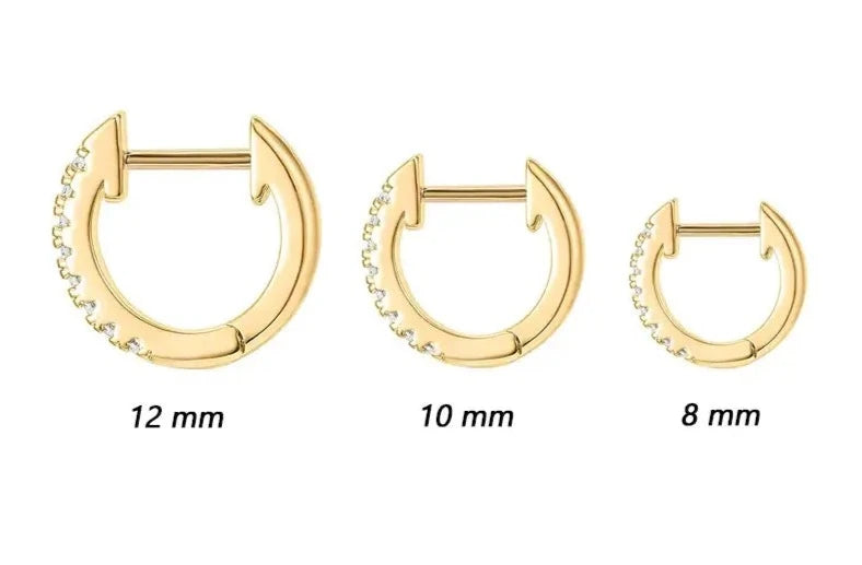 Gold Huggies Earrings
