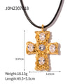 Size Details of Gold Plated Cross Pendant Necklace