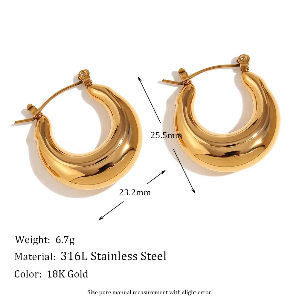 Nova Silver Tarnish Free Hoop Earrings