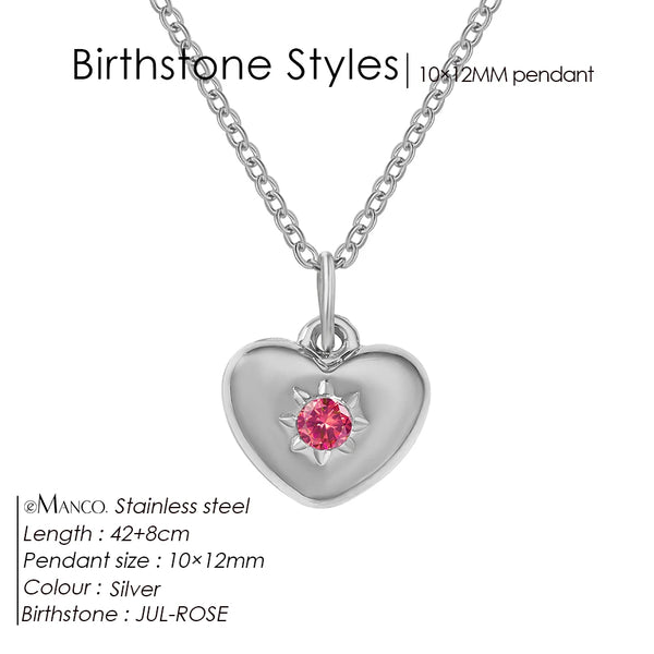 Silver Heart Pendant Necklace