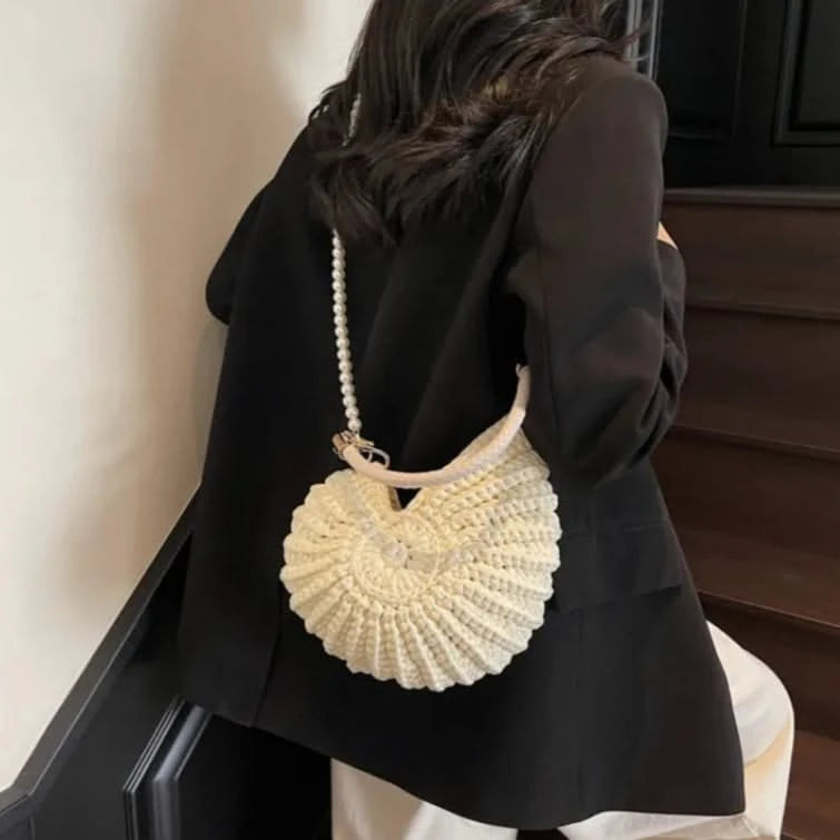 Handmade Conch Crossbody Bag - Fashionable Shoulder Accessory