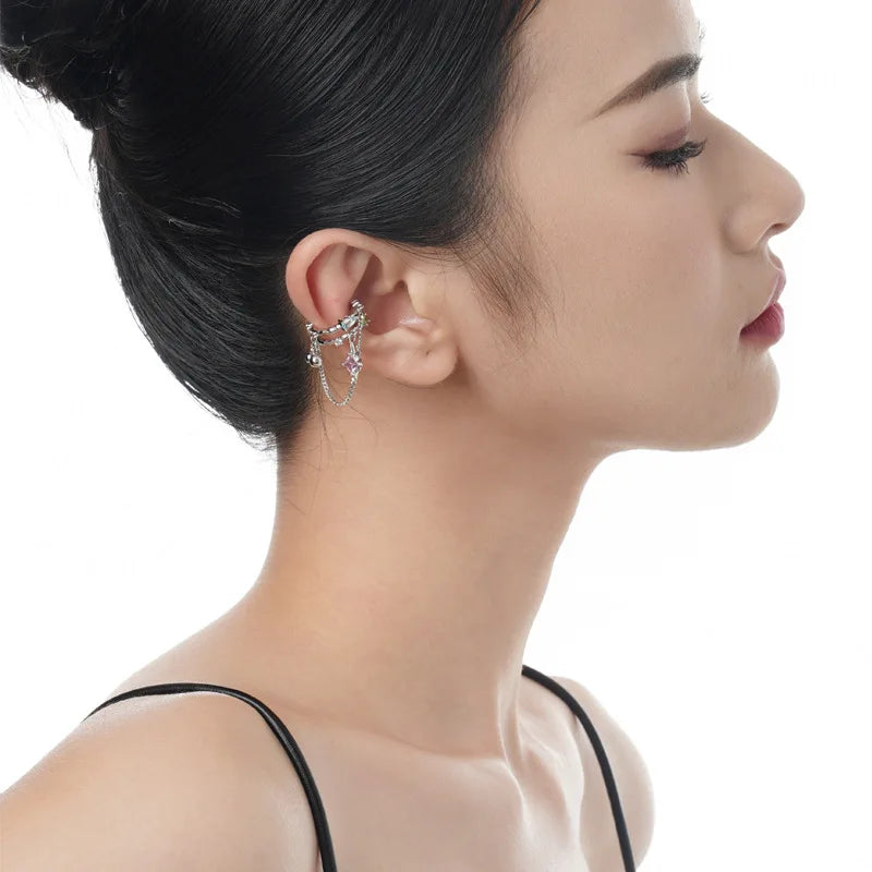 Silver Clip Earrings