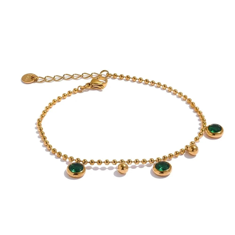 Station Green Cubic Zirconia Bracelet