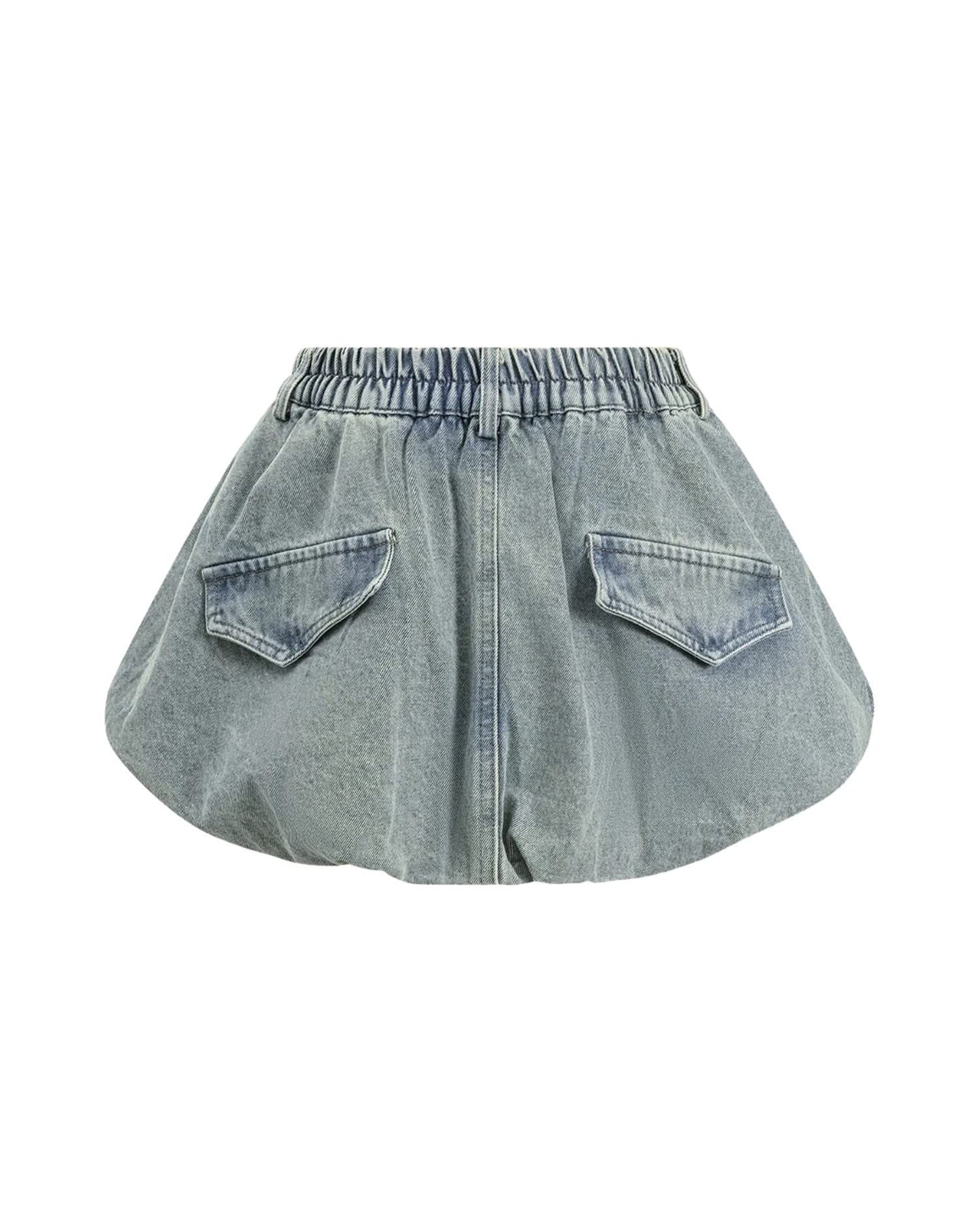 Vintage Denim Mini Skirt - Summer Streetwear Chic