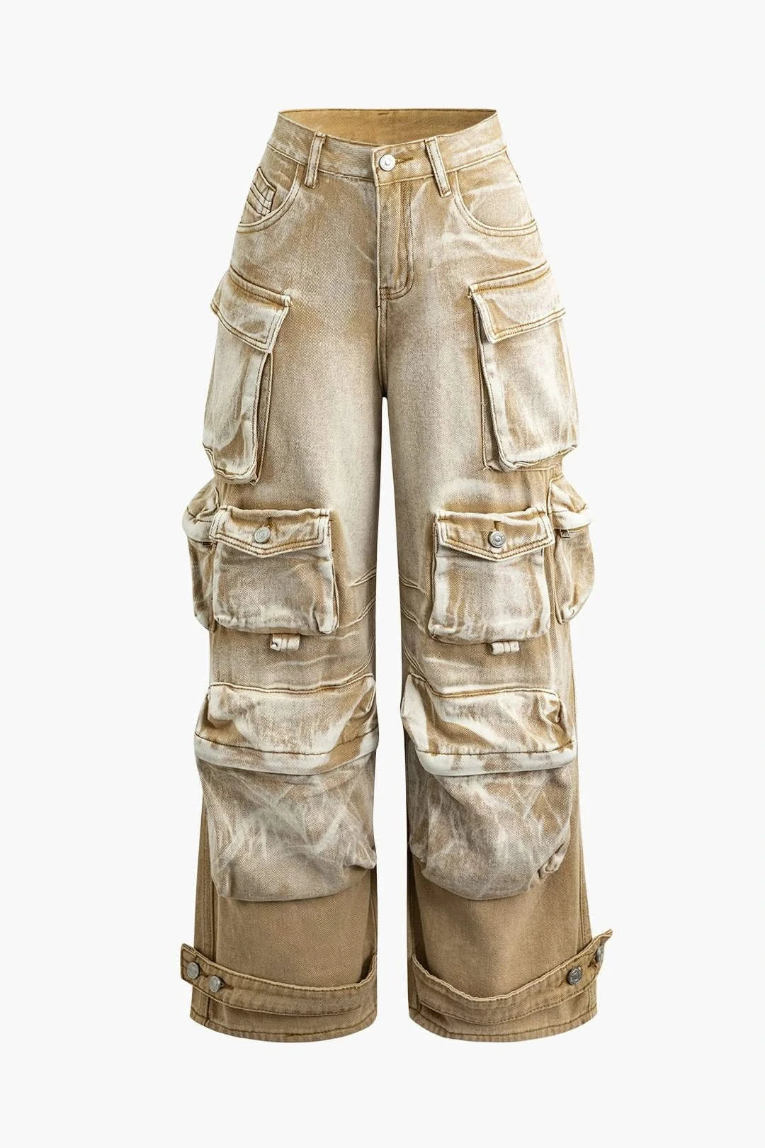 Washed Beige cargo pants