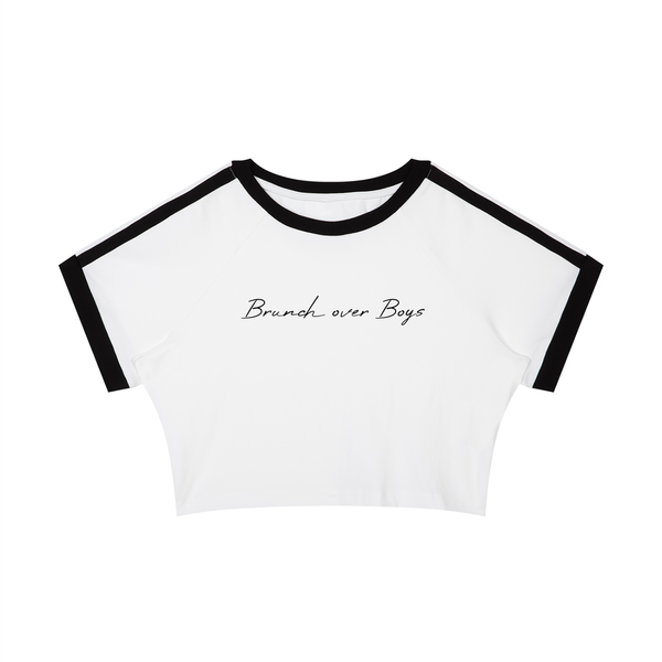 Brunch over Boys Crop T-Shirt