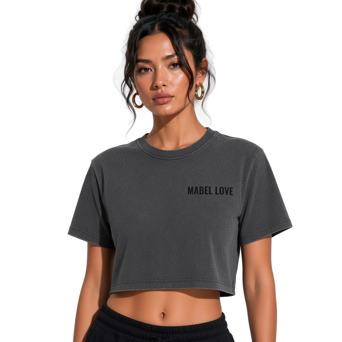 Mabel Love Crop Top — close-up