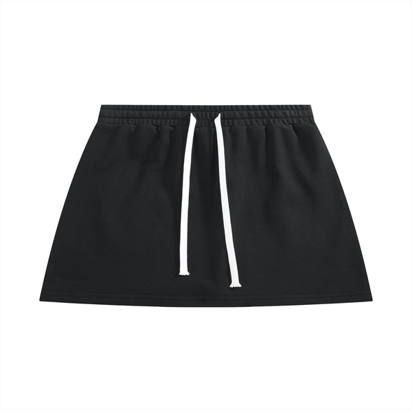 Drawstring Mini Skirt
