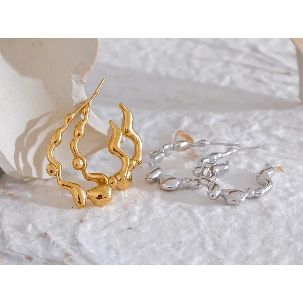 Eternal Swirls Earrings - Size Details
