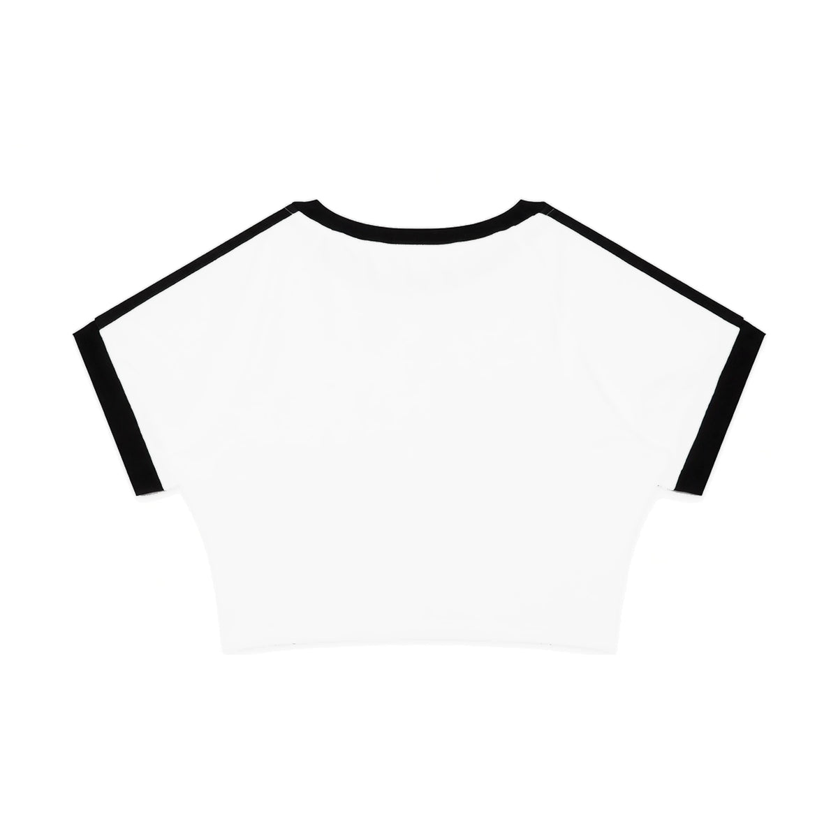 Girly Baseball Crop Tee — ghost back