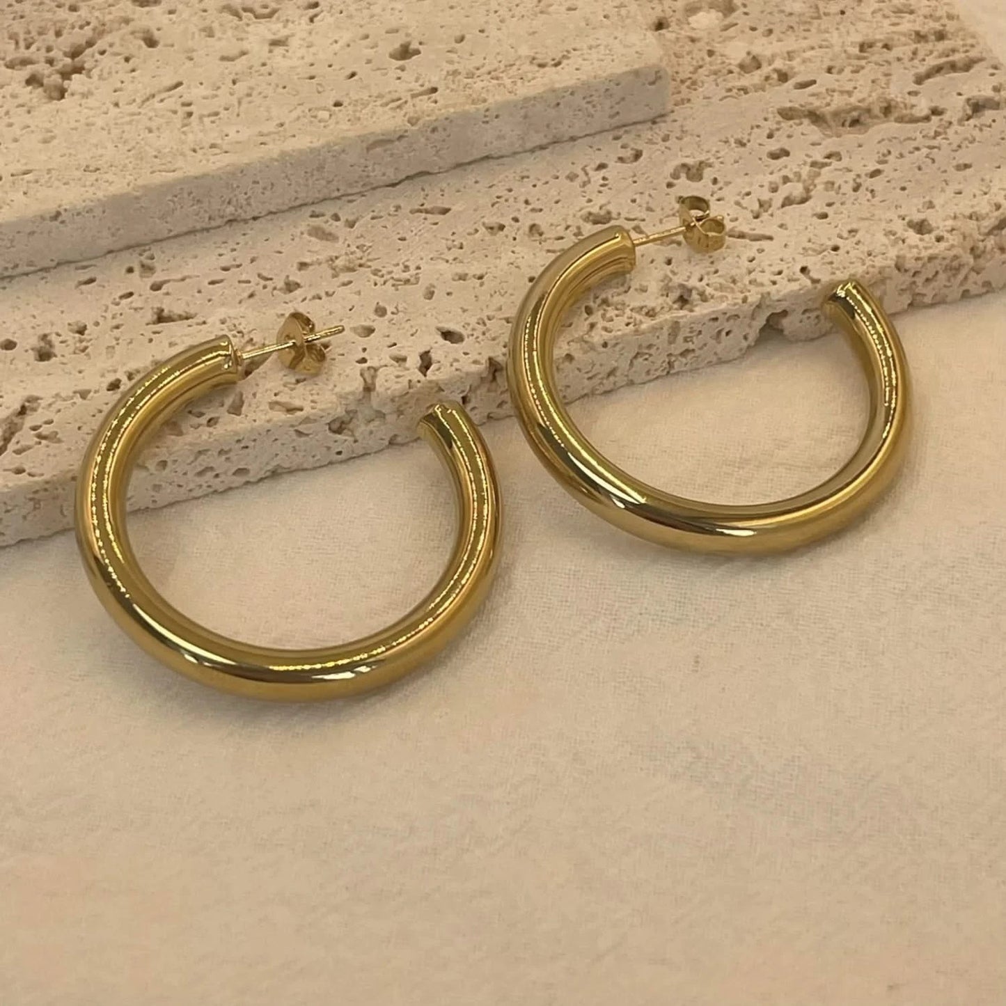 Gold Classic Hoop Earrings for Everyday Glam