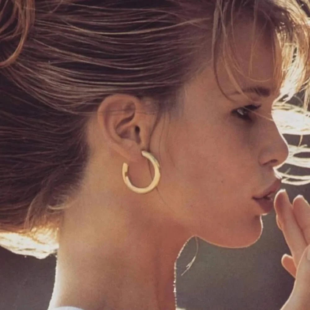 Gold Classic Hoop Earrings for Everyday Glam