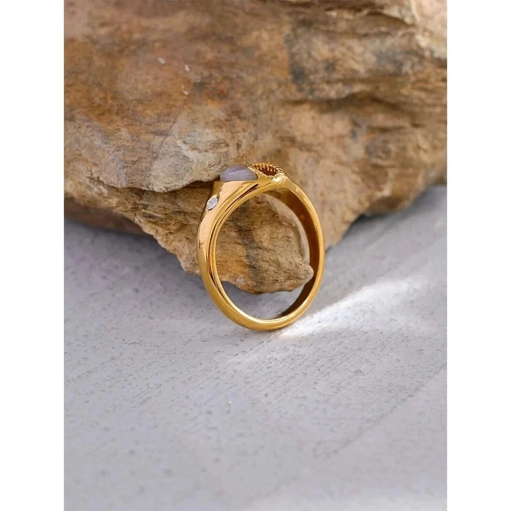 Gold Shell Ring