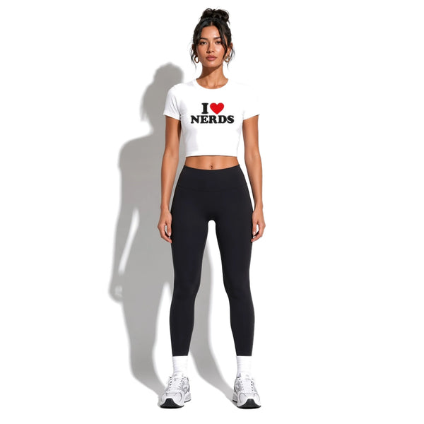 i love nerds Cotton T-Shirt — front