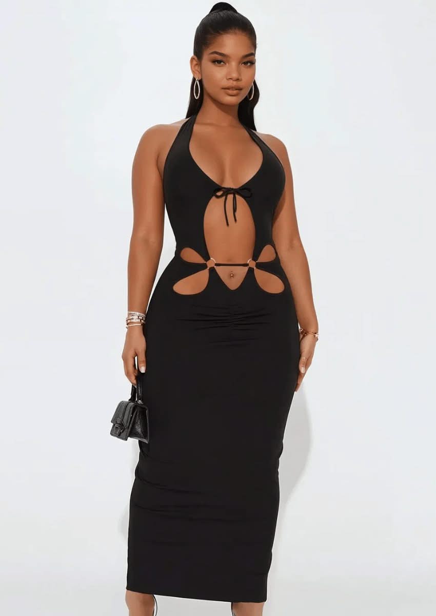 Vestido largo de punto MABEL LOVE – Mabel Love Co