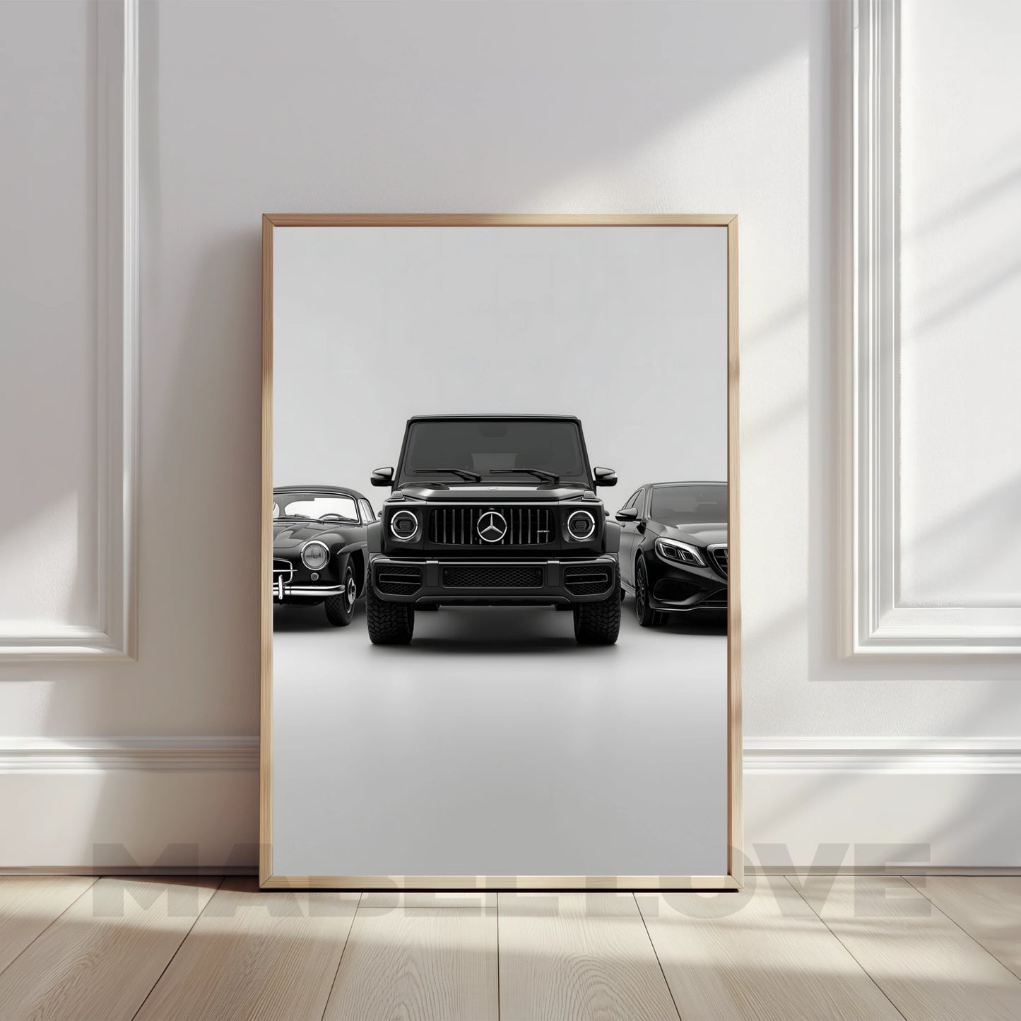 She Drives a G — Mercedes Wall Art Print