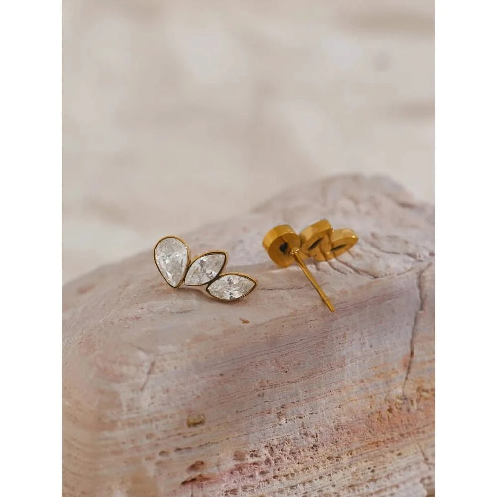 Marquise - Cut Cubic Zirconia Earrings