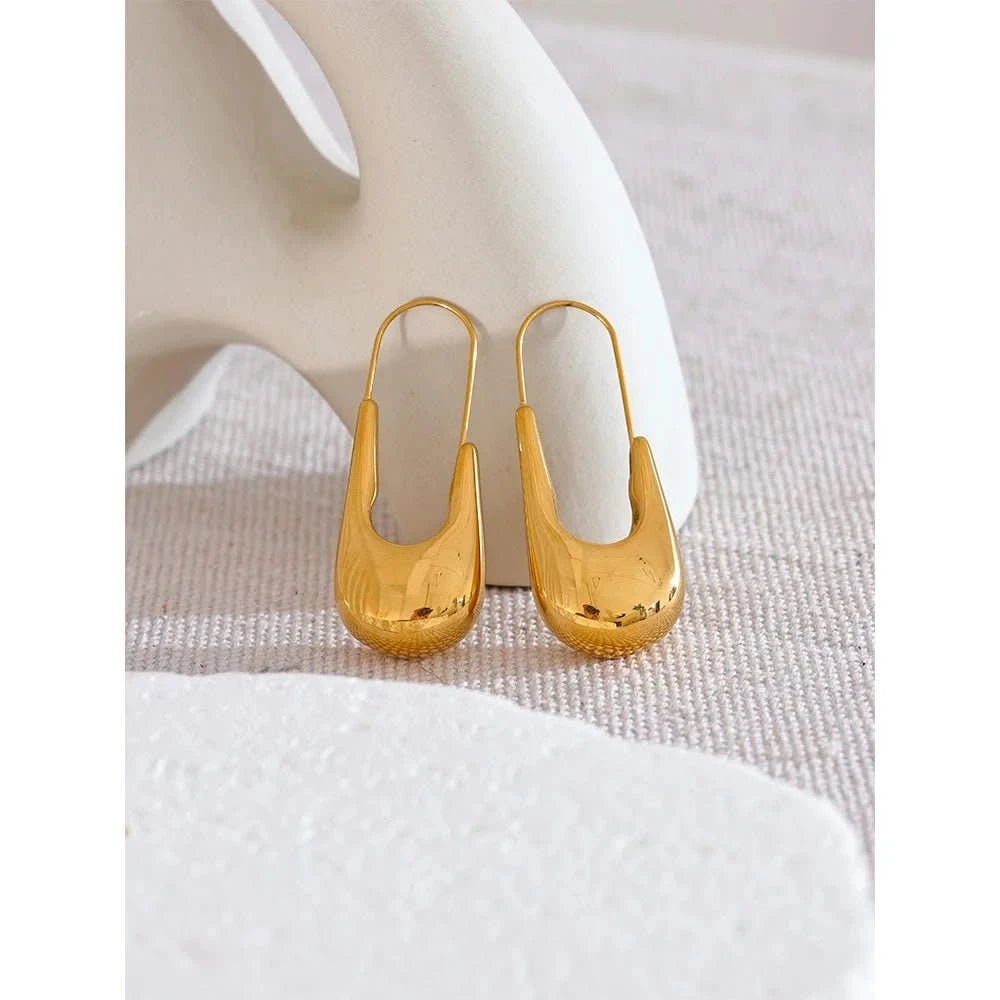 Gold Mirage Hoop Earrings