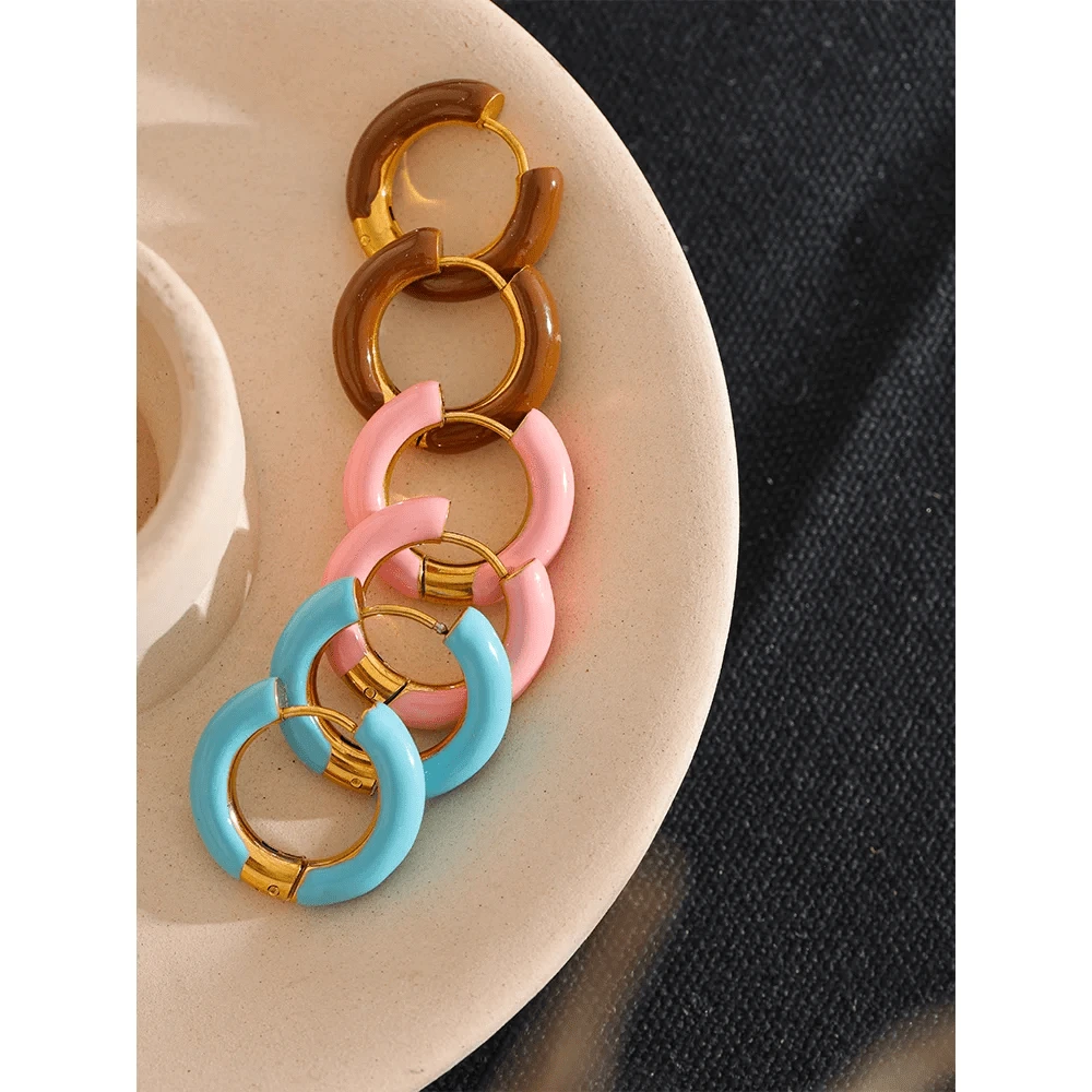 Pastel Hoop Earrings