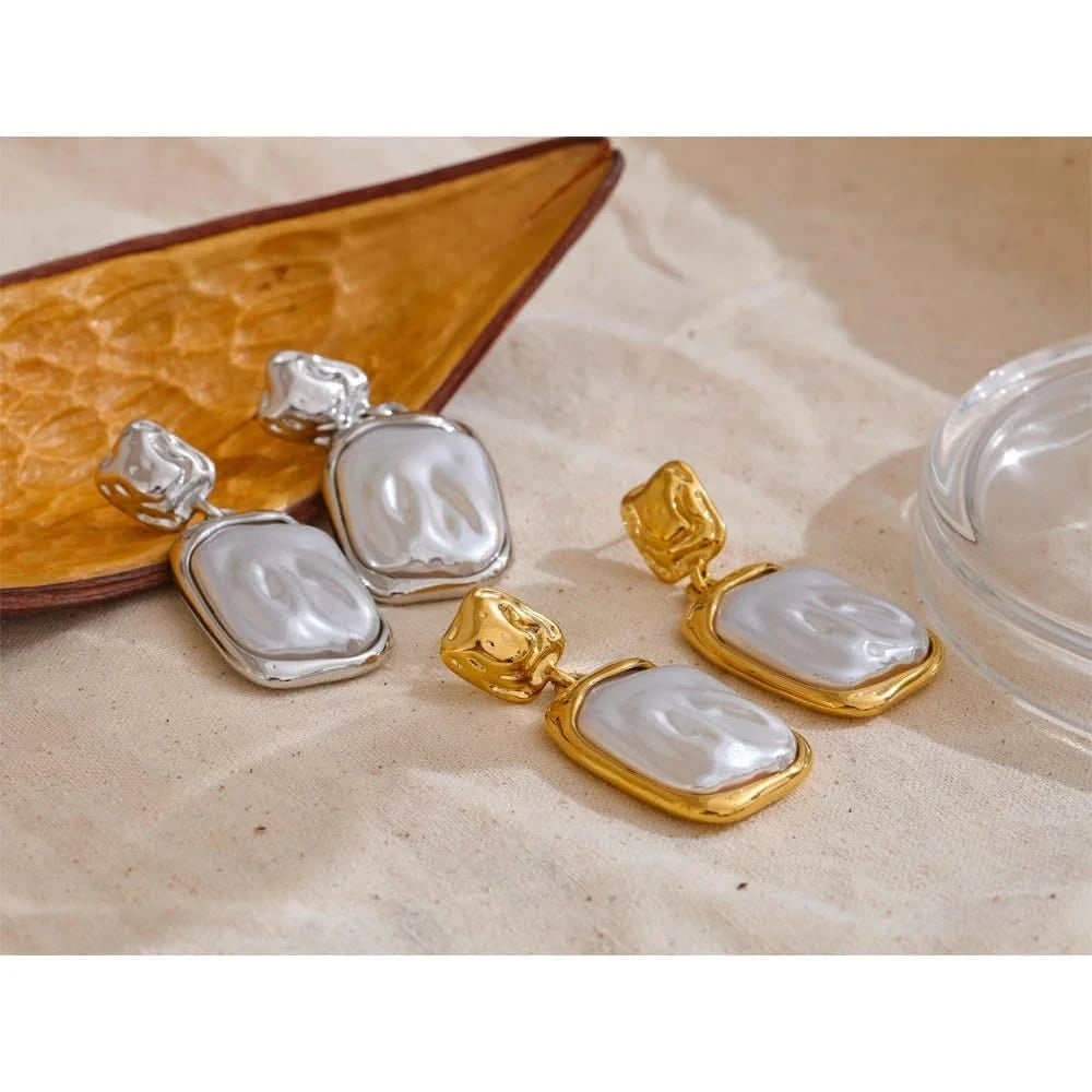Pearlescent Dangle Earrings