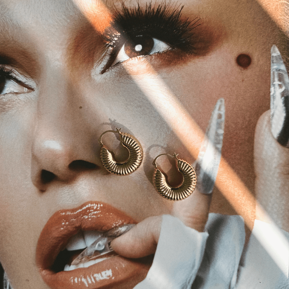 Statement Chunky Hoop Earrings