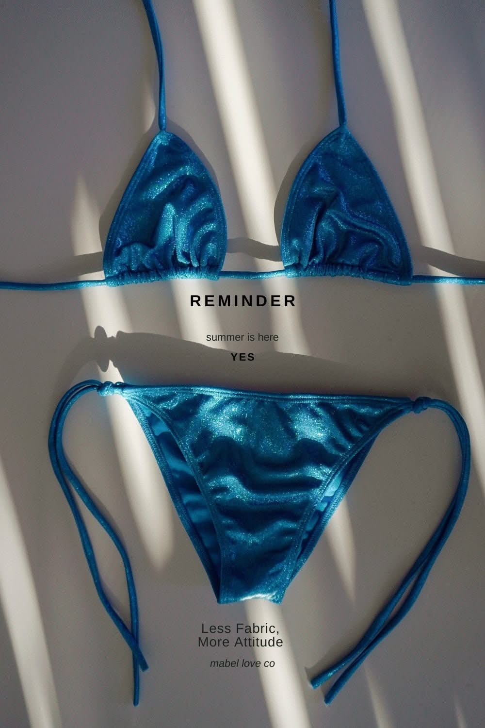 UNICORN 2 PIECE BIKINI BLUE