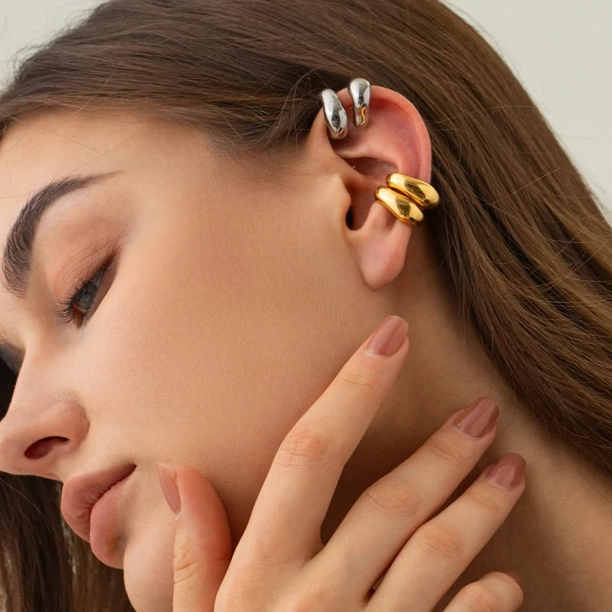 Wave ear cuff