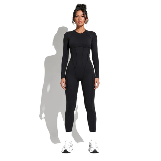 Flexfit Sculptor Black — Long Sleeve front
