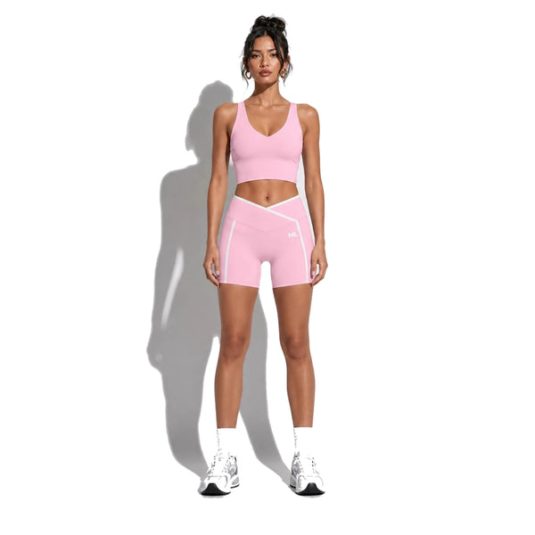 Tank + Biker set — pink front on-model 2048