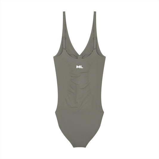 Women’s Full-Zip Ruched Bodysuit