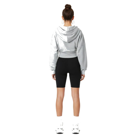 Cardigan Hoodie Jacket — grey back