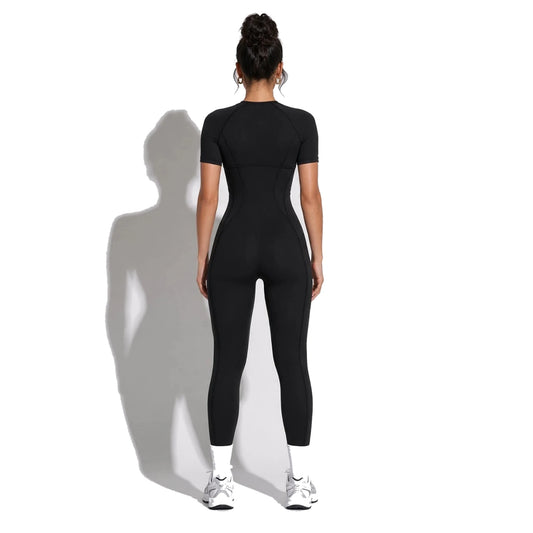 Flexfit Sculptor Black — Short Sleeve back