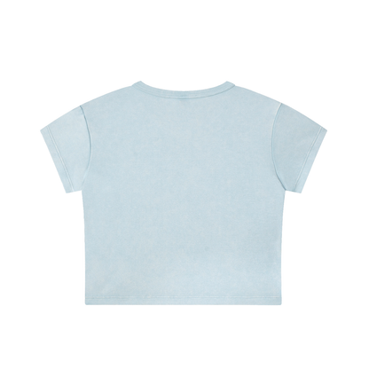 if lost return to Snow Washed Crop Top