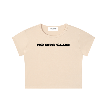 no bra club Snow Washed Crop Top
